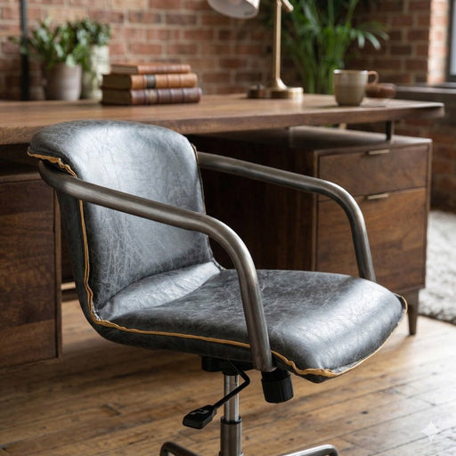 Chiavari Industrial Modern Swivel Office Chair - World Interiors