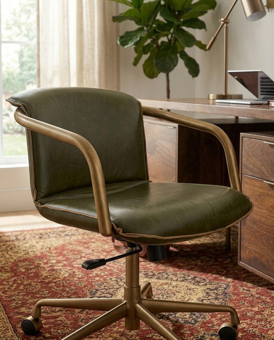 Chiavari Industrial Modern Swivel Office Chair - World Interiors