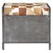 Dallas 23" Small Brown Hair on Hide Reclaimed Locker Bench - World Interiors