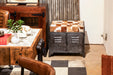 Dallas 23" Small Brown Hair on Hide Reclaimed Locker Bench - World Interiors