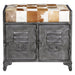 Dallas 23" Small Brown Hair on Hide Reclaimed Locker Bench - World Interiors