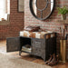 Dallas 23" Small Brown Hair on Hide Reclaimed Locker Bench - World Interiors