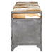 Dallas 47" Large Brown Hair on Hide Reclaimed Locker Bench - World Interiors