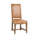 Dani High Back Formal Dining Chair in Chestnut Leather - World Interiors