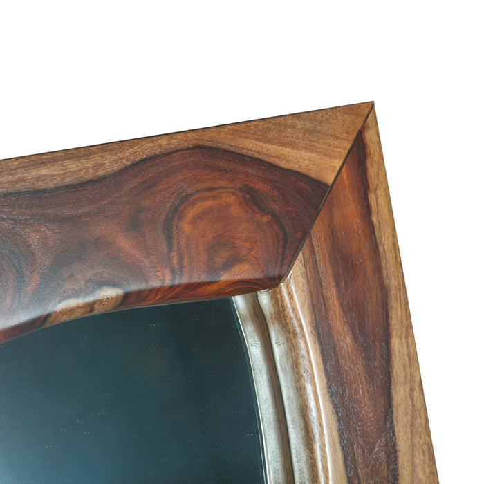 Elliston 43" Mirror Frame in Natural Sheesham - World Interiors