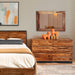 Elliston 43" Mirror Frame in Natural Sheesham - World Interiors