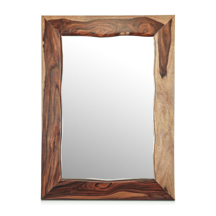 Elliston 43" Mirror Frame in Natural Sheesham - World Interiors