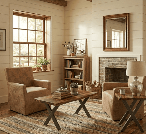 Elliston 46" Live Edge Sheesham Wood and Iron Coffee Table - World Interiors