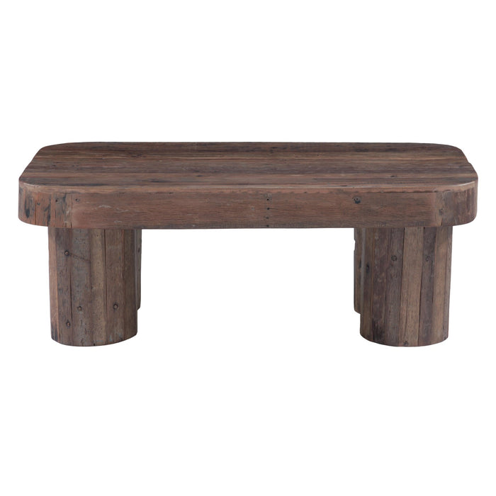Ember 50" Coffee Table in Reclaimed Hardwood - World Interiors