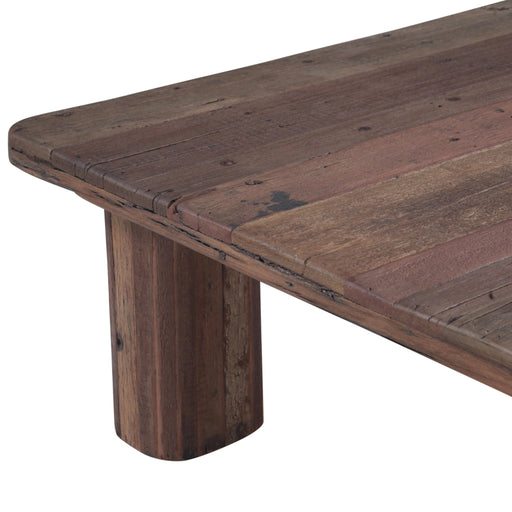 Ember Square Coffee Table in Reclaimed Hardwood - World Interiors