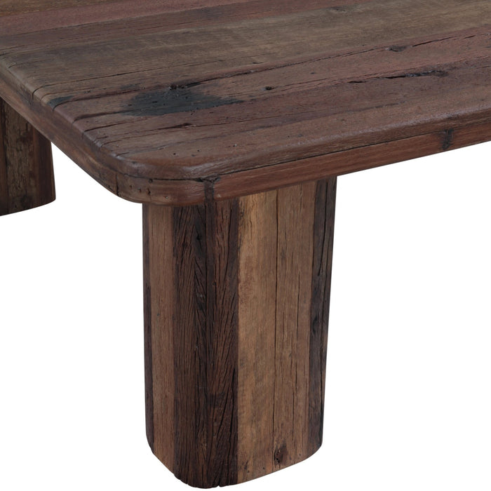Ember Square Coffee Table in Reclaimed Hardwood - World Interiors