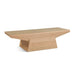 Incus 58" Modern Coffee Table in Natural Oak - World Interiors