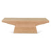 Incus 58" Modern Coffee Table in Natural Oak - World Interiors