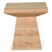 Incus 24" Modern Side Table in Natural Oak - World Interiors