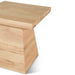 Incus 24" Modern Side Table in Natural Oak - World Interiors