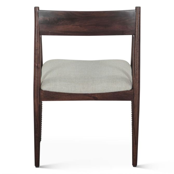 Provence Upholstered Dining Chair in Dark Sienna - World Interiors