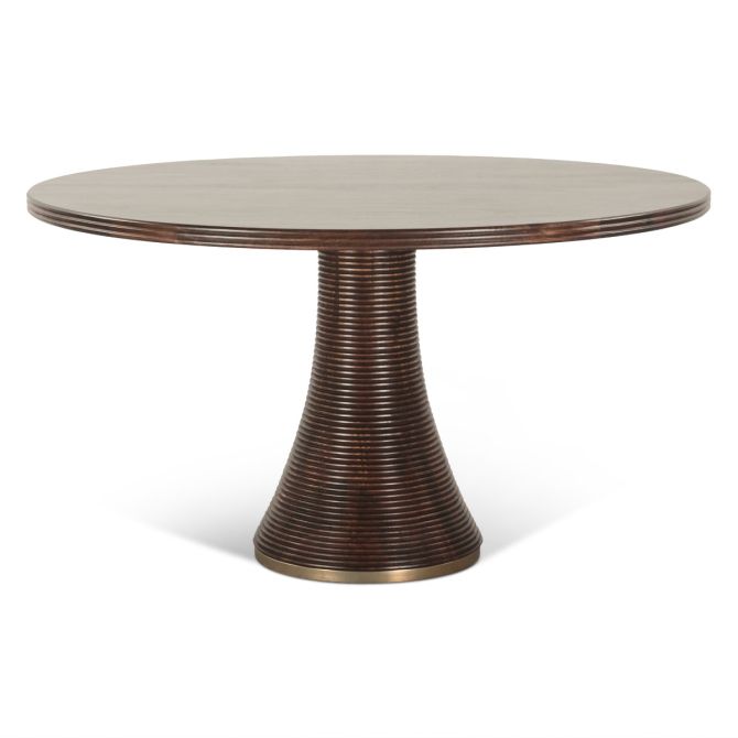 Provence 54" Round Dining Table in Dark Sienna - World Interiors