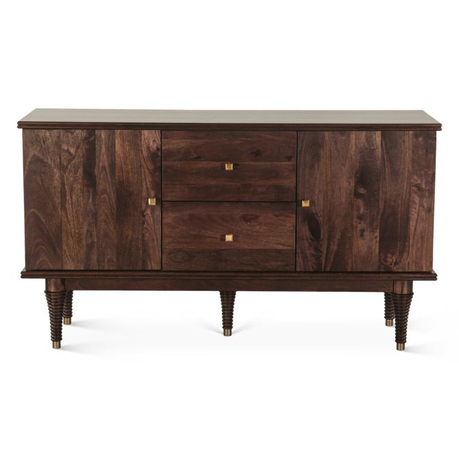 Provence 55" Mango Wood Sideboard in Dark Sienna - World Interiors