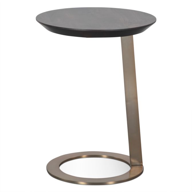 Provence Modern Side Table in Dark Sienna - World Interiors