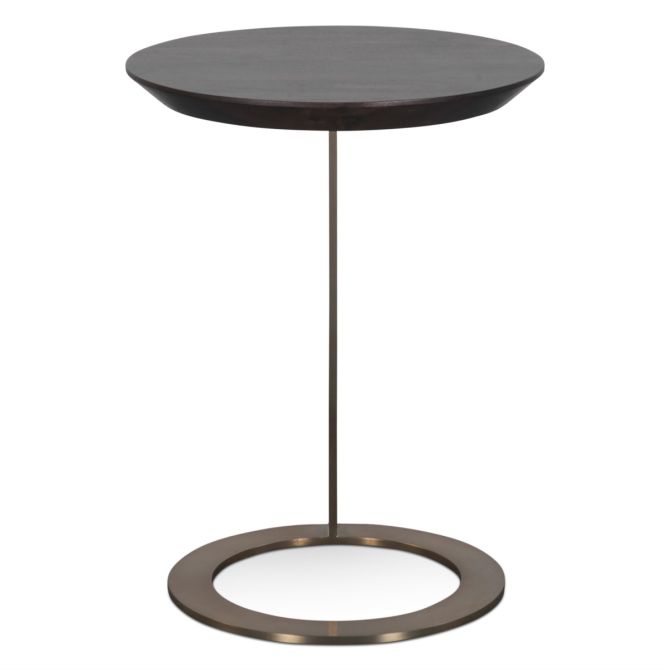 Provence Modern Side Table in Dark Sienna - World Interiors