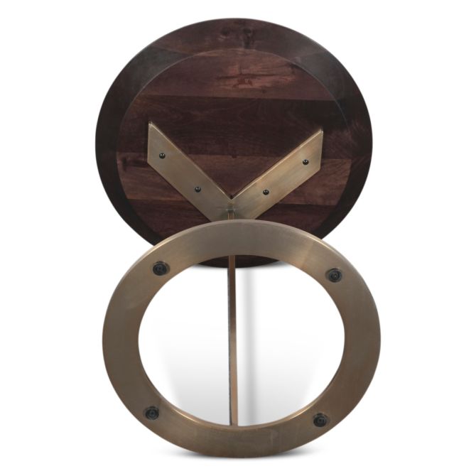 Provence Modern Side Table in Dark Sienna - World Interiors