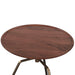 Provence Pedestal Side Table in Dark Sienna - World Interiors