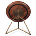 Provence Pedestal Side Table in Dark Sienna - World Interiors