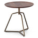 Provence Pedestal Side Table in Dark Sienna - World Interiors