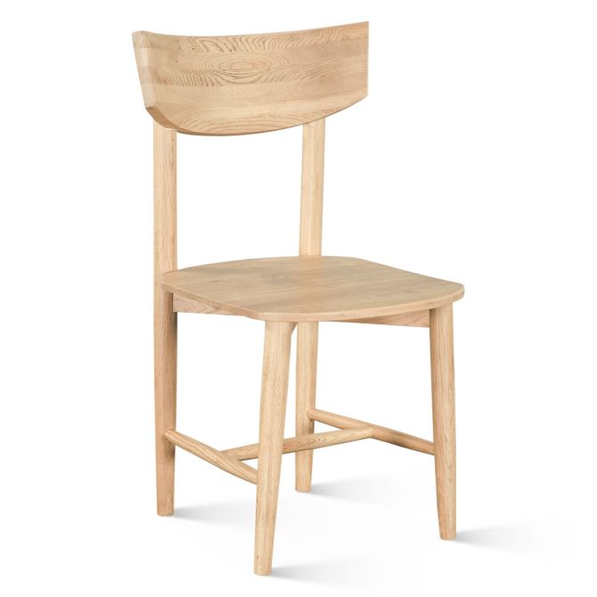 Miro Modern Dining Chair in Natural Oak - World Interiors