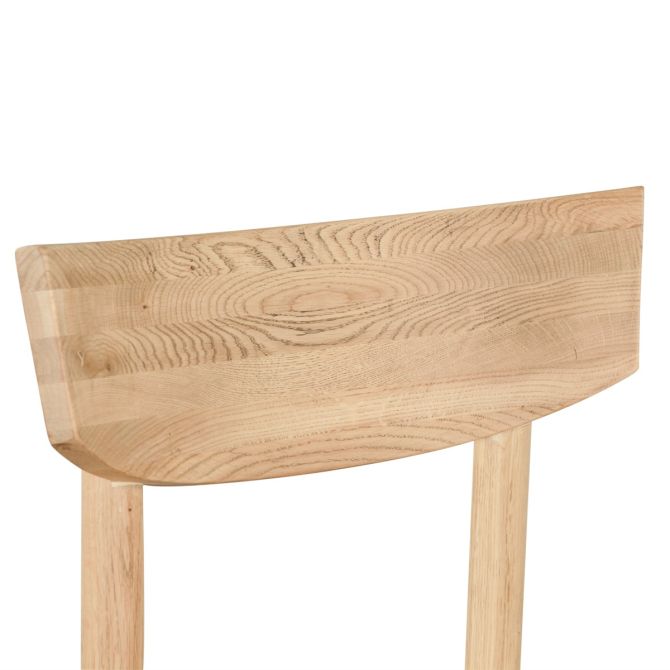 Miro Modern Dining Chair in Natural Oak - World Interiors