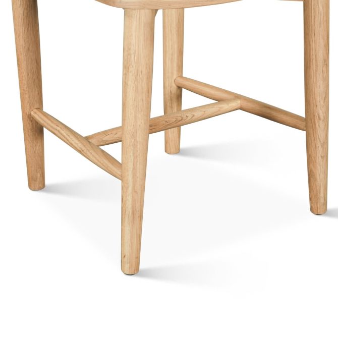 Miro Modern Dining Chair in Natural Oak - World Interiors