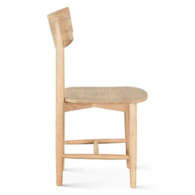 Miro Modern Dining Chair in Natural Oak - World Interiors