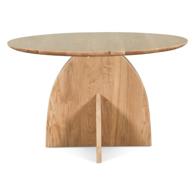 Miro 48" Round Dining Table in Natural Oak