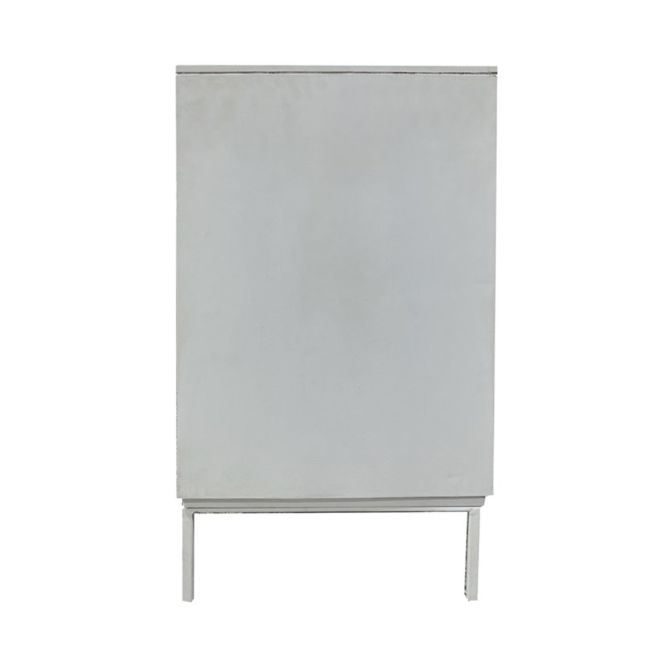 Isla 38" Two Door Cabinet in Coastal White - World Interiors