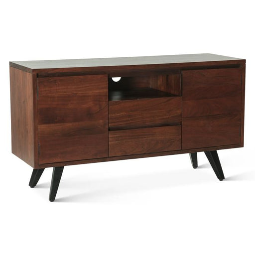 Knoxville 54" Rustic Modern Media Cabinet - World Interiors