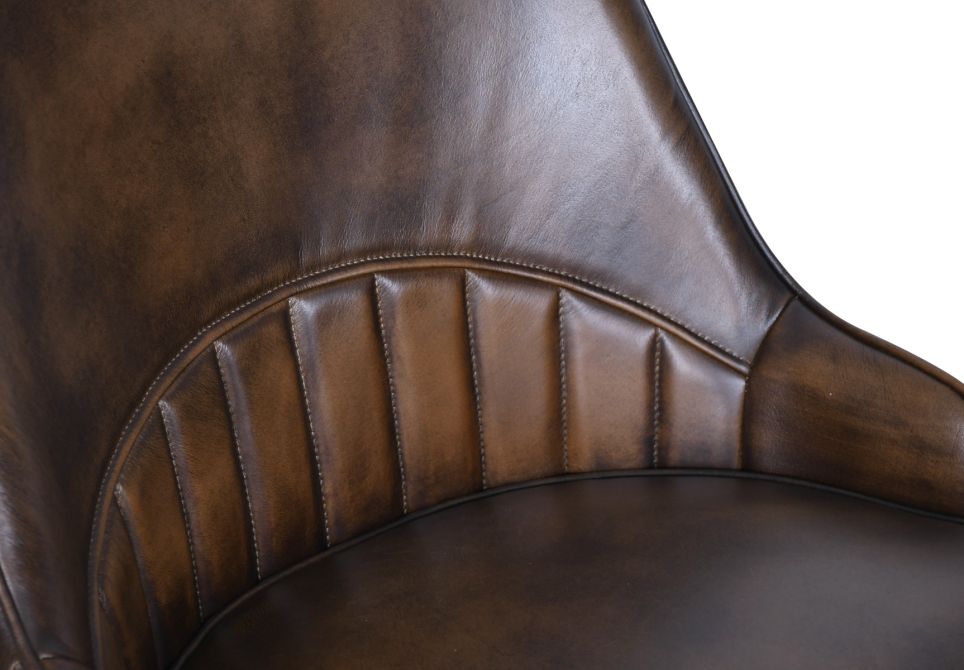 Galway Dining Chair in Antique Whiskey Leather