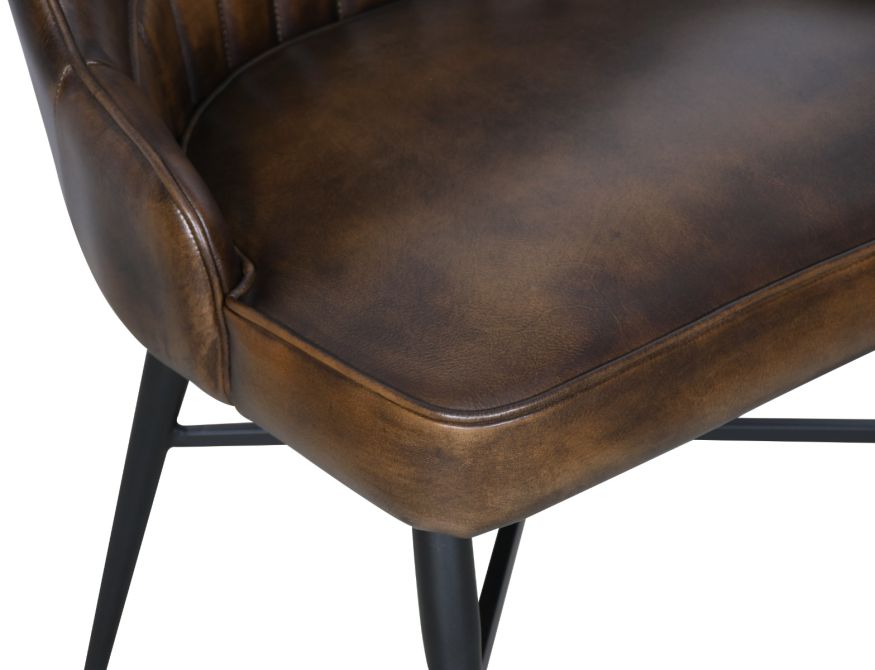 Galway Dining Chair in Antique Whiskey Leather