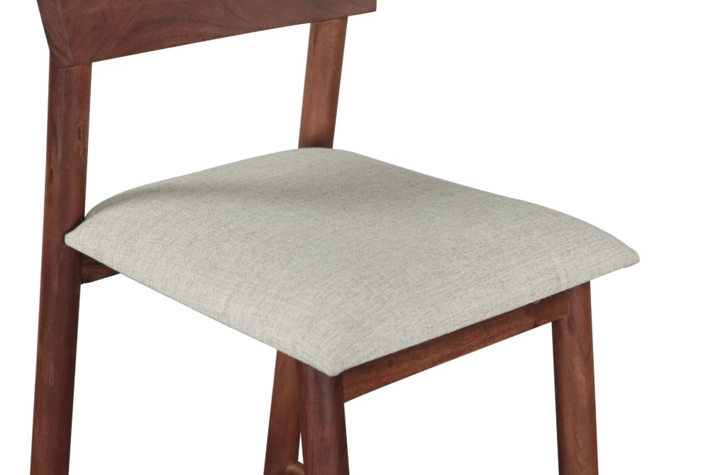 Hampton Modern Upholstered Counter Chair in Walnut