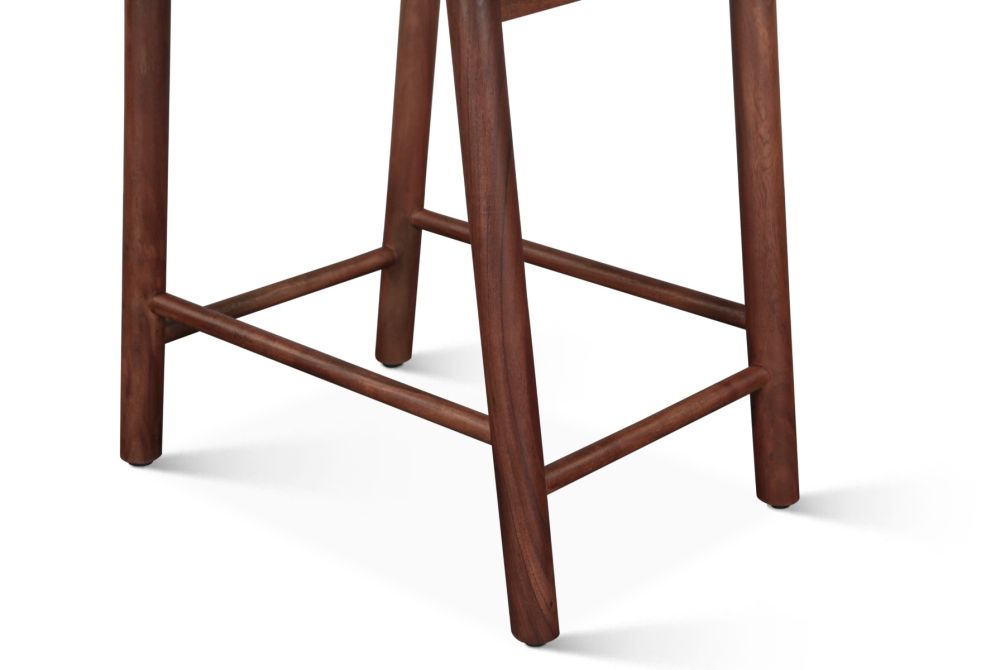 Hampton Modern Upholstered Counter Chair in Walnut