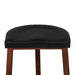 Hampton Modern Backless Counter Chair in Walnut - World Interiors