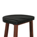 Hampton Modern Backless Counter Chair in Walnut - World Interiors