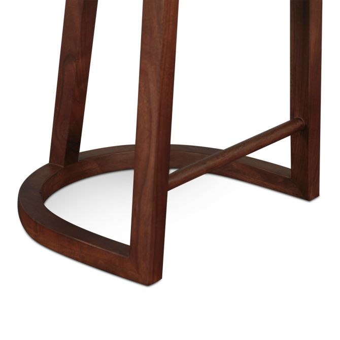 Hampton Modern Backless Counter Chair in Walnut - World Interiors