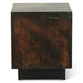 St. George Industrial Side Table in Oxidized Copper - World Interiors