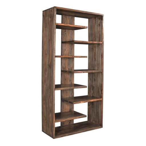 Acres 70" Tall Bookshelf in Brownstone - World Interiors