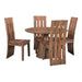 Acres 46" Sheesham Wood Round Dining in Brownstone - World Interiors