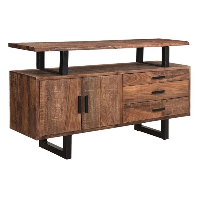 Acres 63" Sideboard in Brownstone - World Interiors