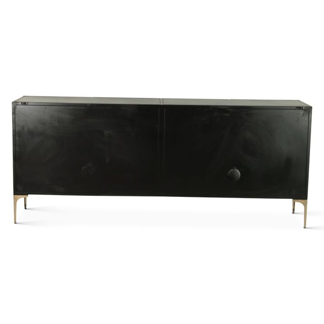 Odessa Modern Four Door Buffet Cabinet in Desert Patina - World Interiors