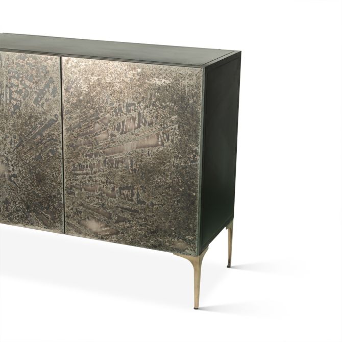 Odessa Modern Four Door Buffet Cabinet in Desert Patina - World Interiors