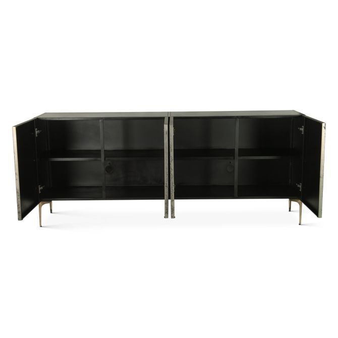 Odessa Modern Four Door Buffet Cabinet in Desert Patina - World Interiors