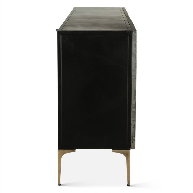 Odessa Modern Four Door Buffet Cabinet in Desert Patina - World Interiors